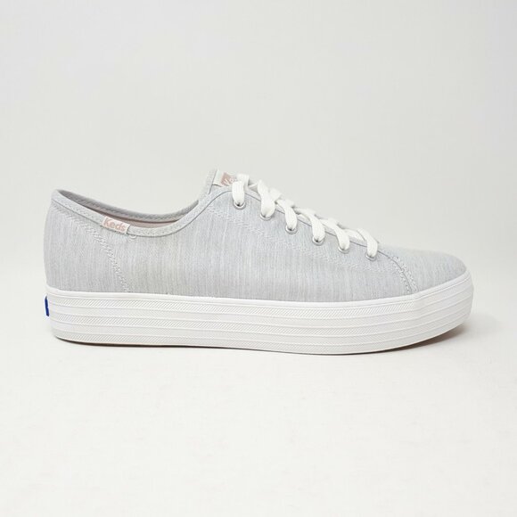 Keds Triple Kick Chambray Gray Casual Platform Shoe Sneaker Womens 11 US WF65052 - Picture 1 of 12